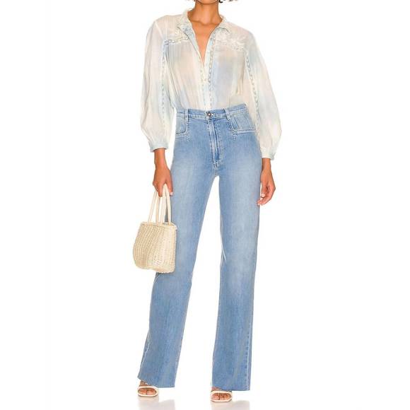 NEW LOVESHACKFANCY ronda top in lily pond hand dye - Picture 7 of 7